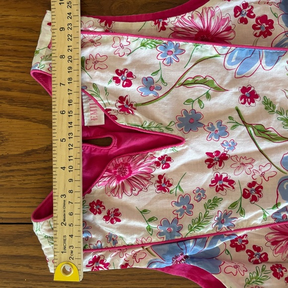 VTG Emily West Girl's Sz 14 Floral Prairie Midi Dress 70s Style Belted EUC Lined - Picture 6 of 12